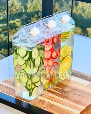 1l Fridge Beverage Water Bottle - Clear