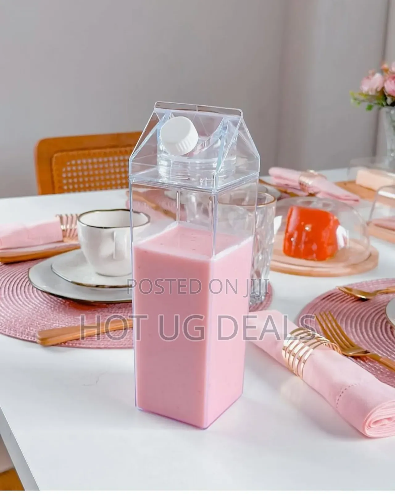 1l Fridge Beverage Water Bottle - Clear