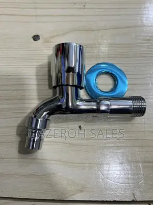 Wall-Mounted Chrome Bib Tap – Sleek and Durable