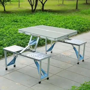 Camping Metallic Picnic Foldable Table 4 _ Seater