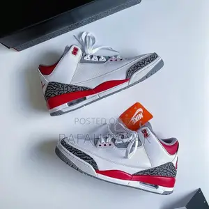 Men’S Classic Nike Air Jordan 3 Retro Fire Red Sneakers