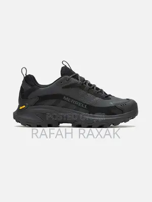 Original Triple Black Merrell Moab 2 Mid GTX Hiking Sneakers