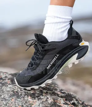 Men’S Black/White Merrell Moab Speed 2 Casual/Hike Sneakers