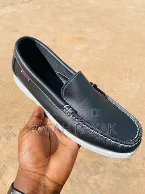 Original Black/White Platinum Sebago Smart Casual Moccasins