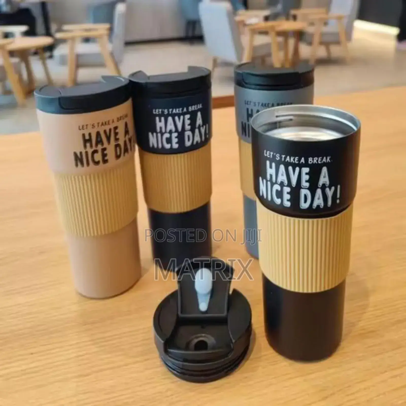 Have a Nice Day Vacuum-Insulated Stainless Coffee Cup