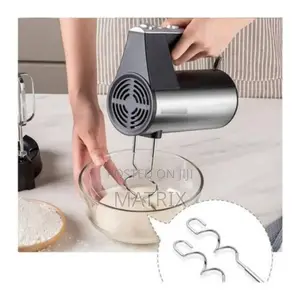 Hoffmans Hand Mixer Stainless Steel With Beaters Hooks