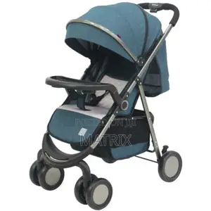 Four Wheeled Multifunctional Baby Stroller - Multicolour