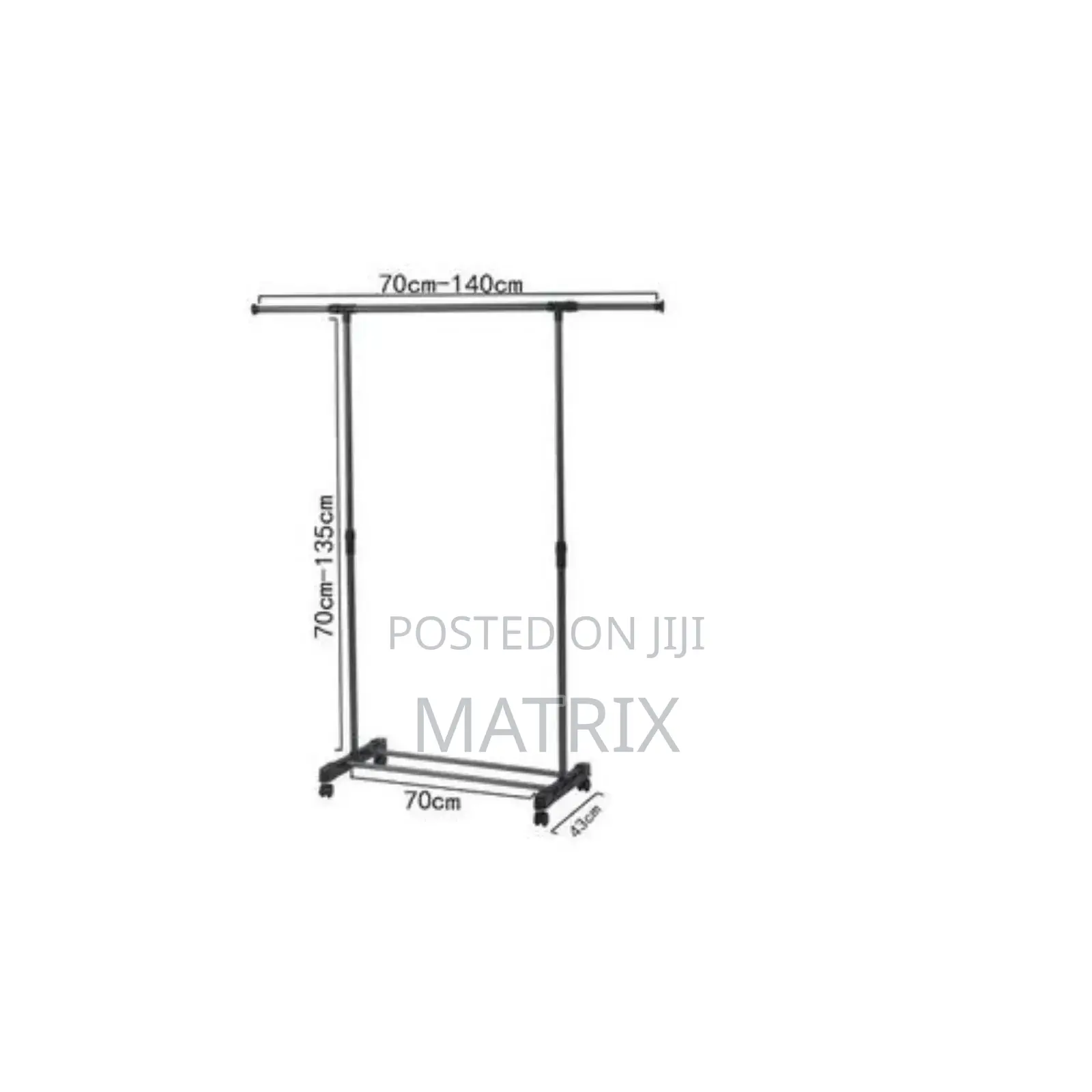 Cloth Storage Rack Garment Rail Stand Wardrobe Organizer