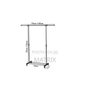 Cloth Storage Rack Garment Rail Stand Wardrobe Organizer