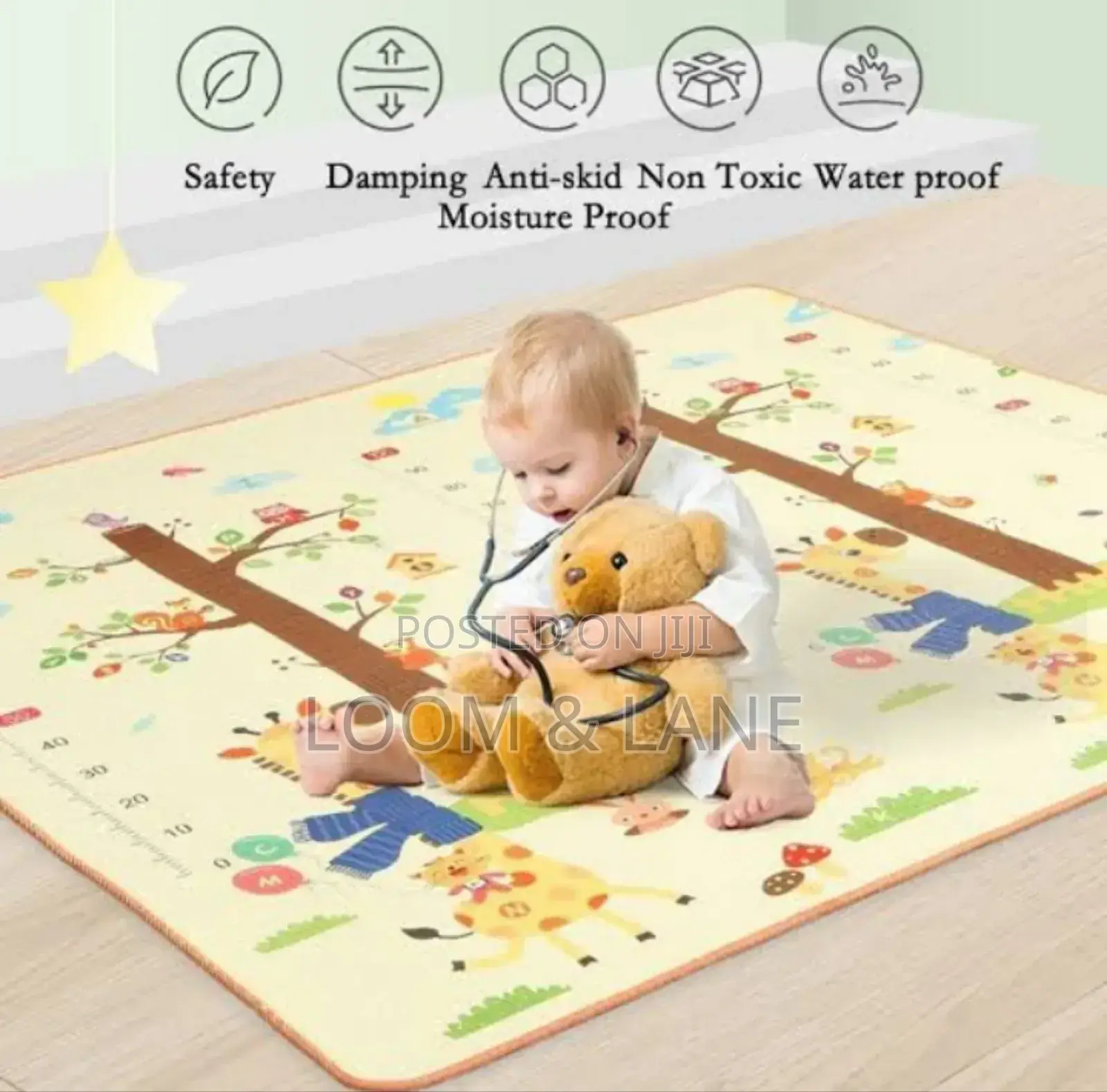 Baby Foldable Waterproof Mat 5 by 6