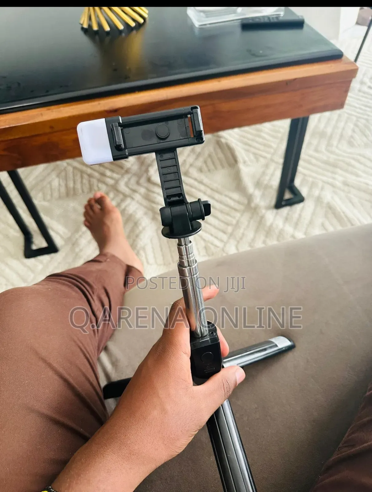 Tripod Bluetooth Selfie Stick With Light