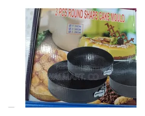 3 Round Shaped Cake Baking Molds