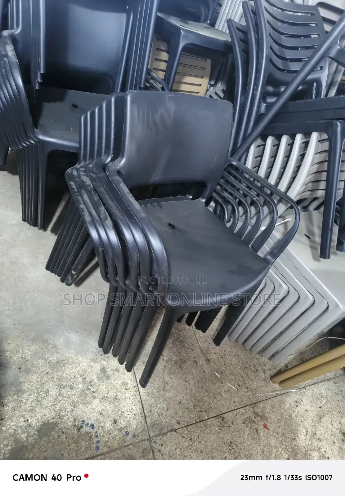 Restaurant Plastic Chairs Black