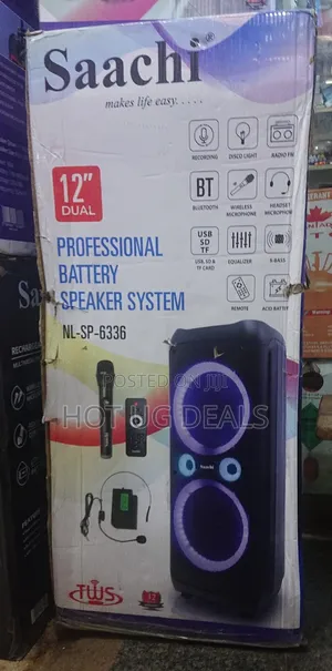 Saachi Professional Speaker Bluetooth/Tws/Fm/ Wireless Mic