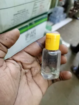 12pcs Clear Plastic Bottle With A Yellow Flip-top Cap-30ml