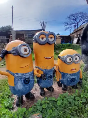 Concrete Minions Sculpture
