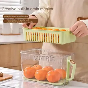 Fridge Vegetable Storage Containers With Strainer