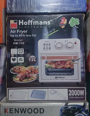 Hoffmans 12l / 12 Lites Electric Air Fryer - Cream