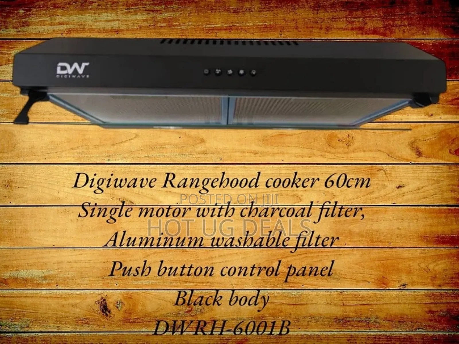 90x60cm Digiwave Chimney  Hood - Silver