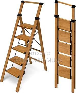 5-Step Folding Ladder - Lightweight Anti-Slip