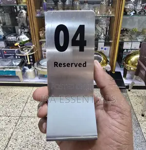 2in1 Free Standing Stainless Table Place Card