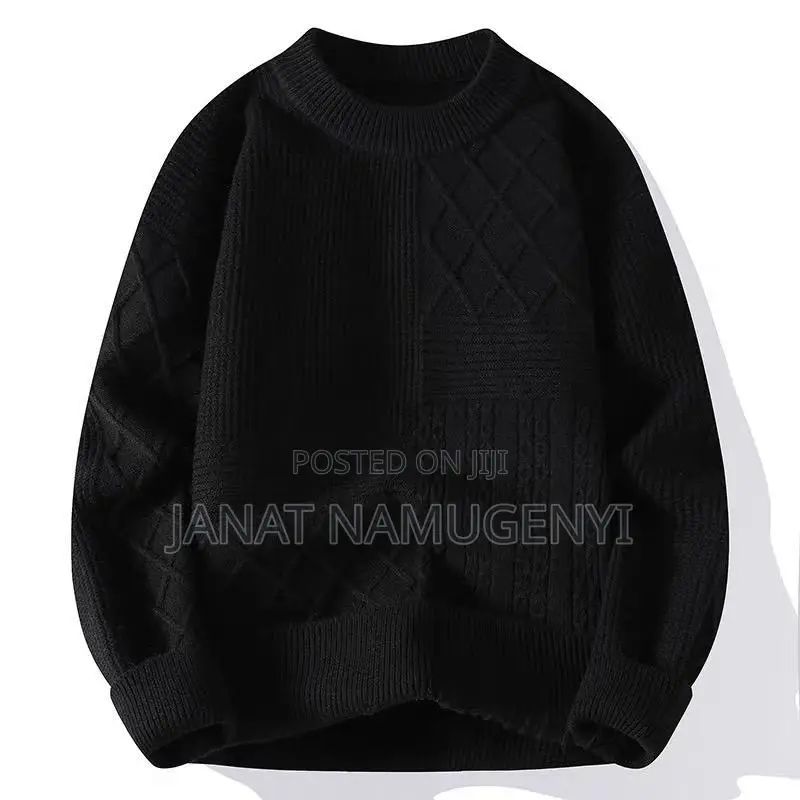 Plain Black Designer Sweater