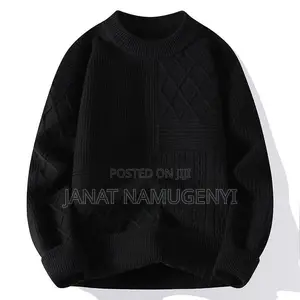 Plain Black Designer Sweater