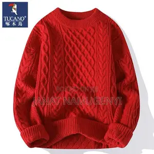Plain Red Designer Sweater