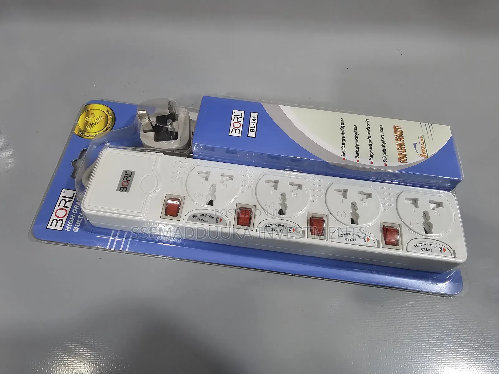 Borl 4 Way Extension Socket