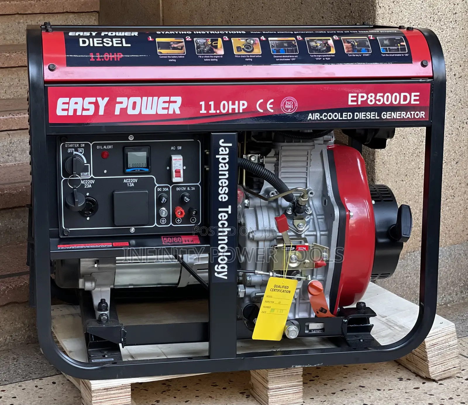 Air Cooled Diesel Generator Ep8500de