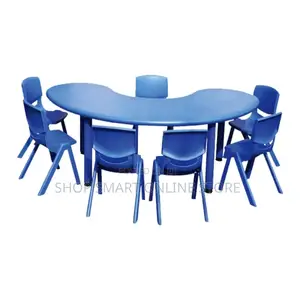 Study Moon Kids Plastic Table and Chairs Set