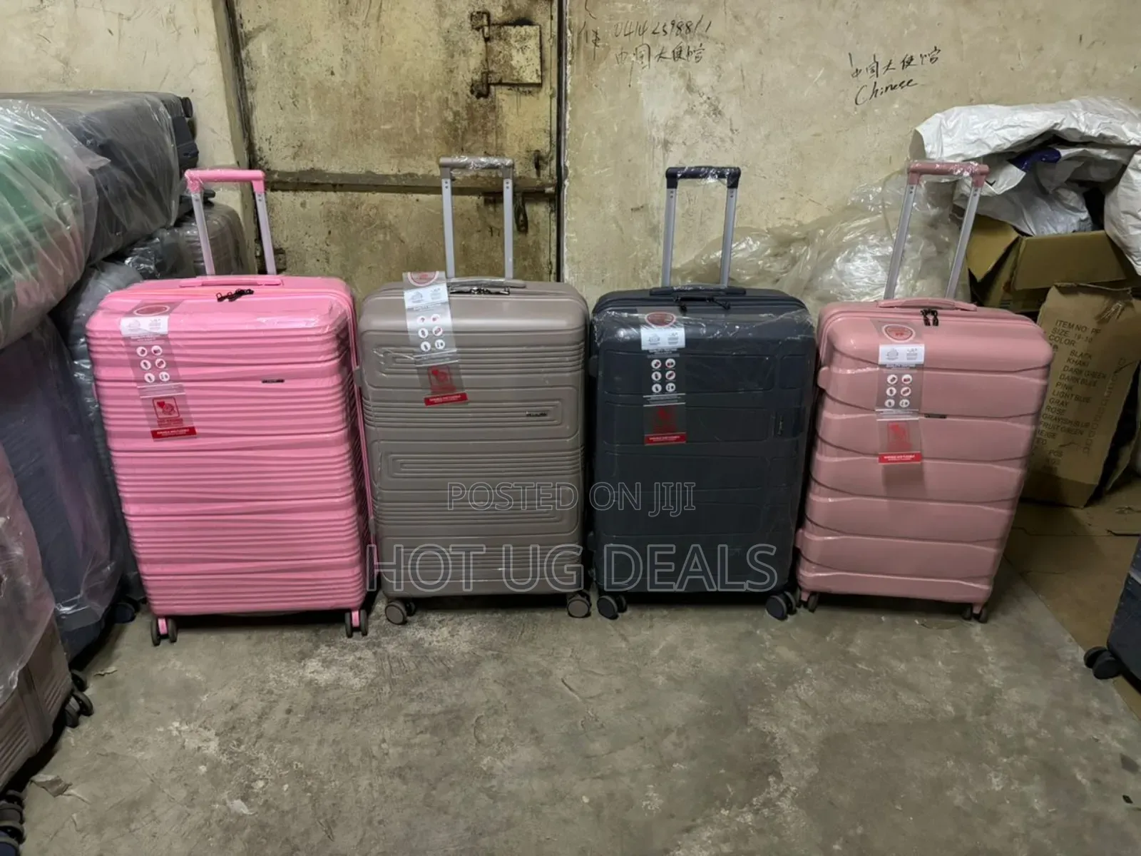 Big Size  Rubber Travel Waterproof Suitcase - Multicolor