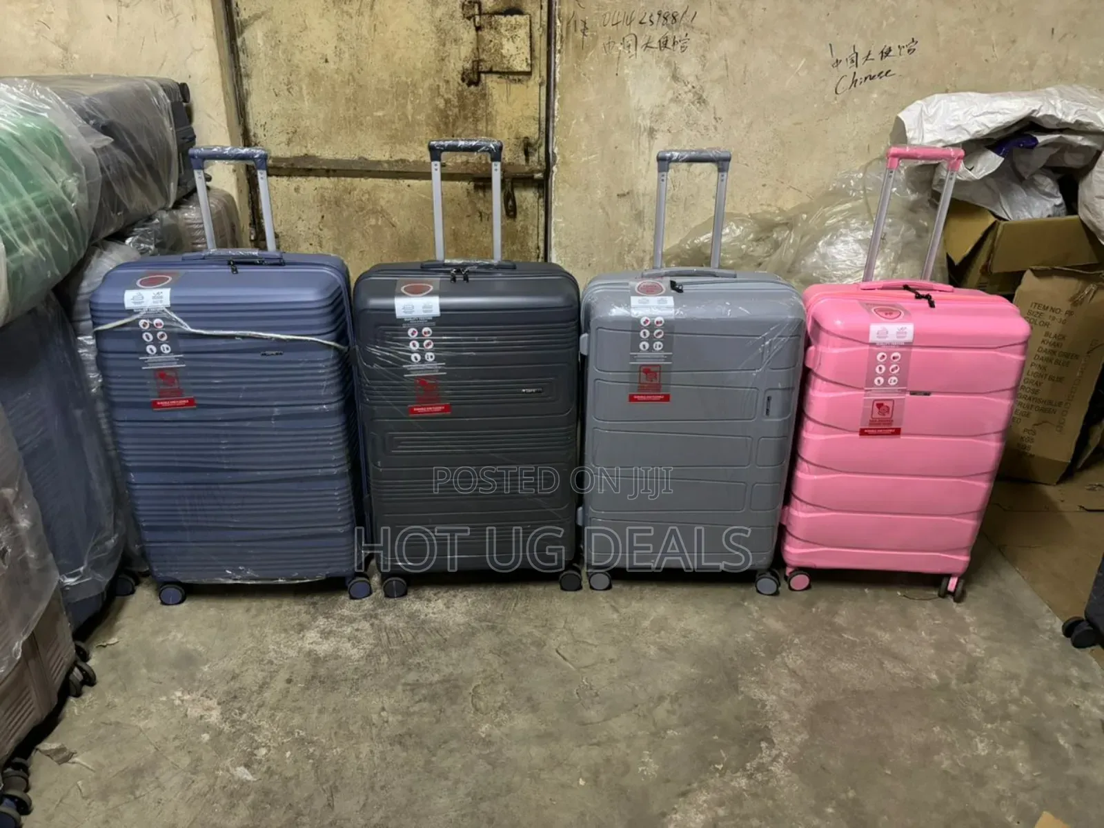 Big Size  Rubber Travel Waterproof Suitcase - Multicolor