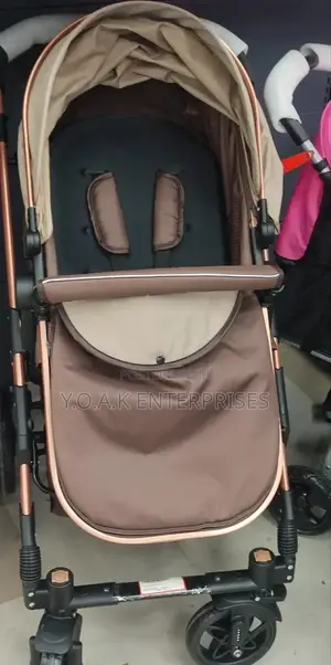 Standard Light Weight Leather Baby Trolley