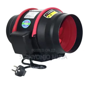 Portable Chimney Fan - Adjustable Speed Remote Control