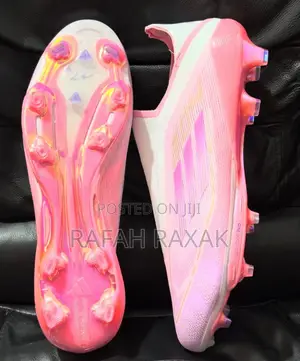 Pink Adidas F50 Elite X Lamine Yamal Laceless Football Boots