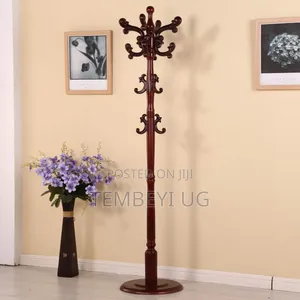 Vintage Wooden Coat Hanger, Bag Holder