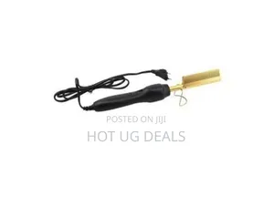 2 In 1 Hot Comb Straightener Electric Hair Curler