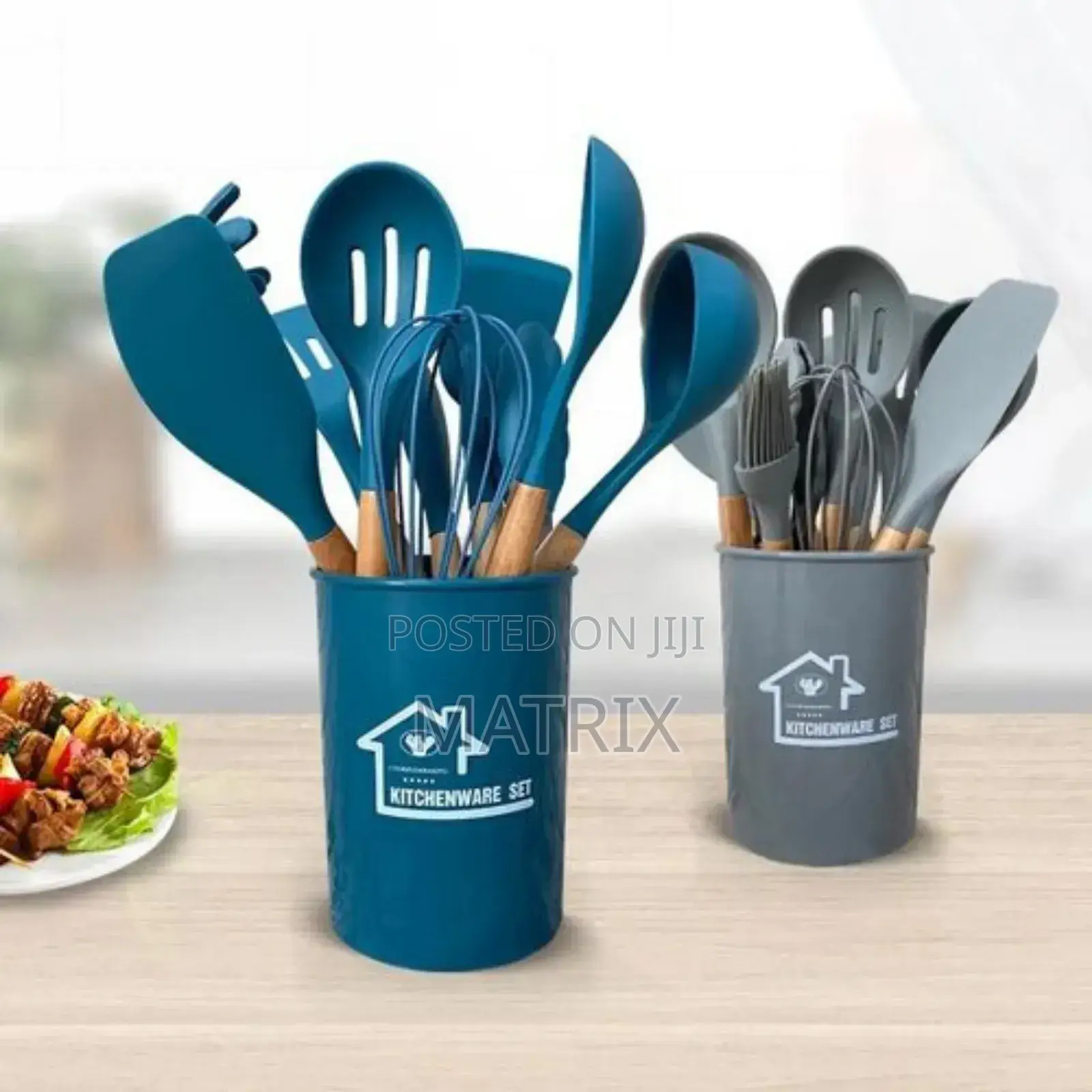 Silicone Kitchenware Cooking Utensils Set Non-Stick Cookware