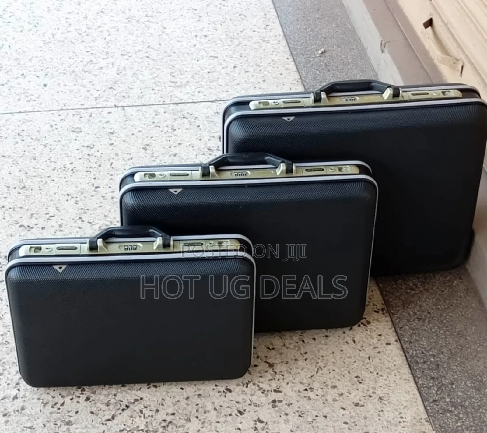 A Set Of Aluminum Brief Suitcase Toolbox Password Box File