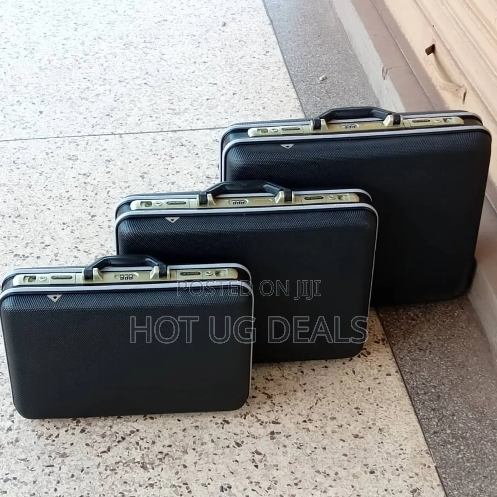 A Set Of Aluminum Brief Suitcase Toolbox Password Box File
