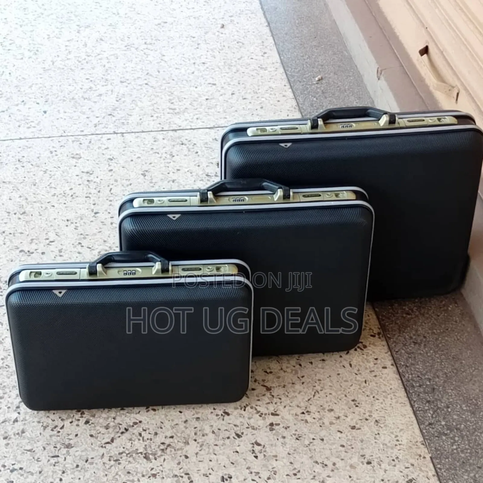 A Set Of Aluminum Brief Suitcase Toolbox Password Box File