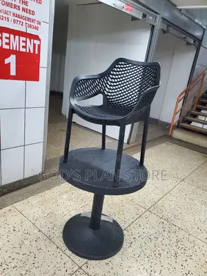 Plastic Black Table and Chair