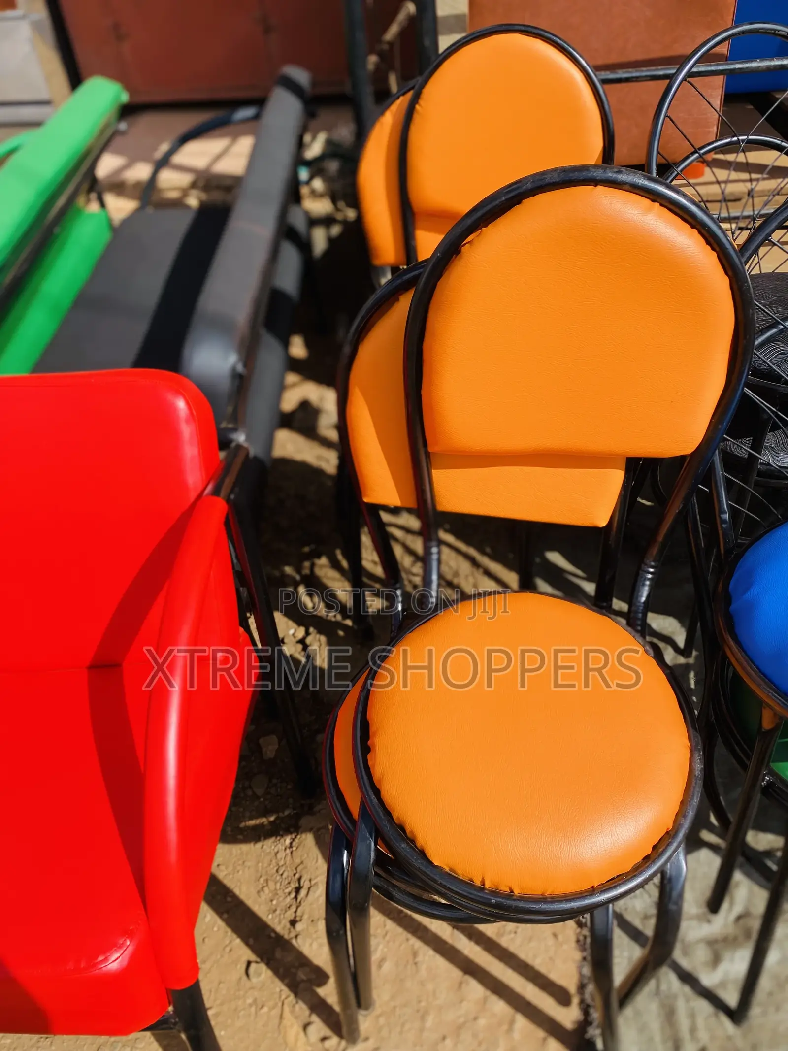Orange Designed /Restaurant Chairs /Soft Linen