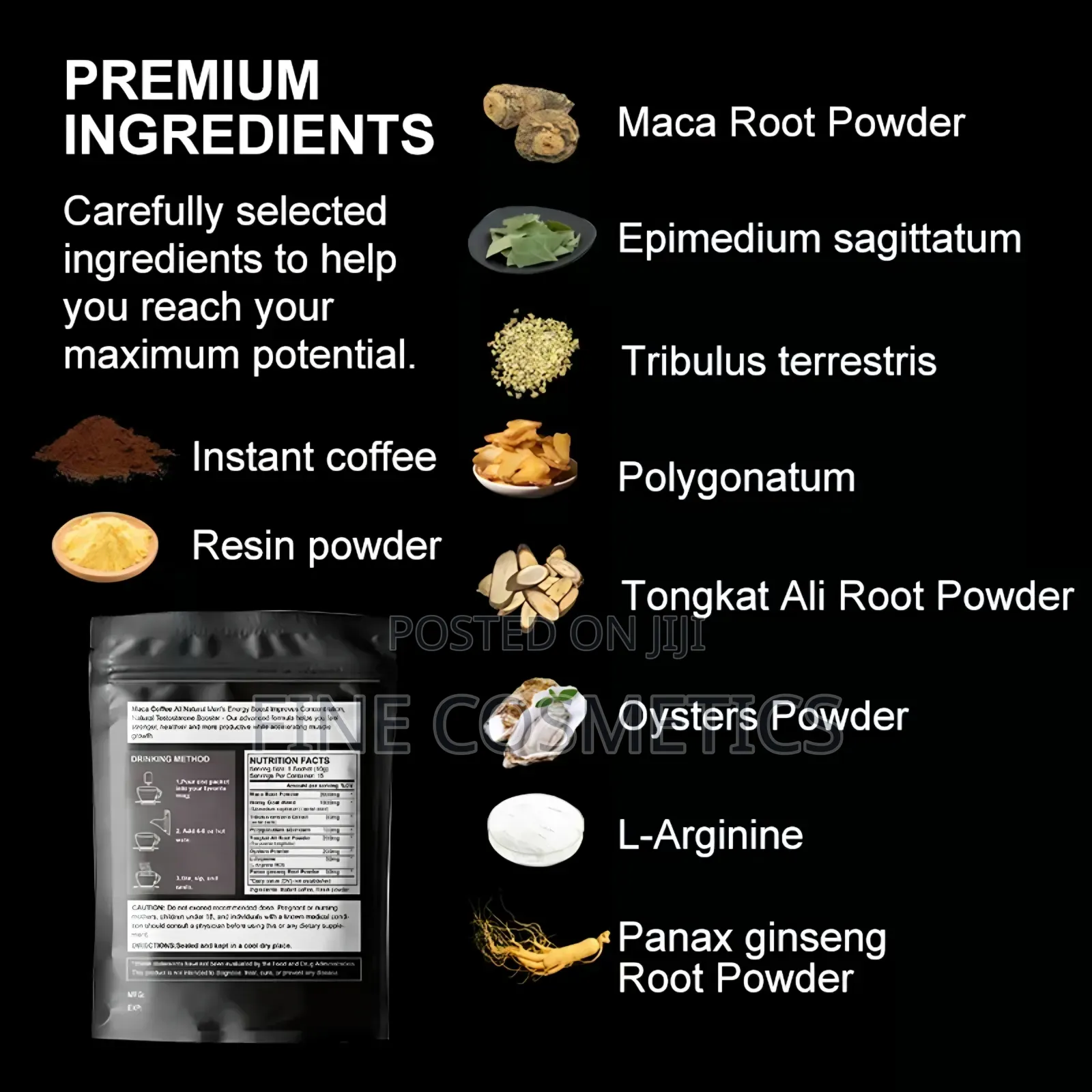 Wholesale Only Maca Root Manpower Energy Booster Stamina Tea