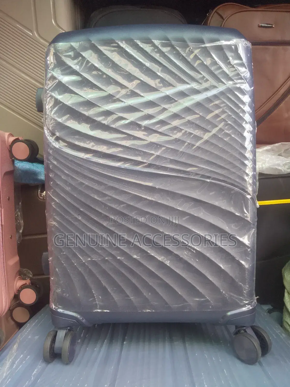 Blue Rubber Suitcase