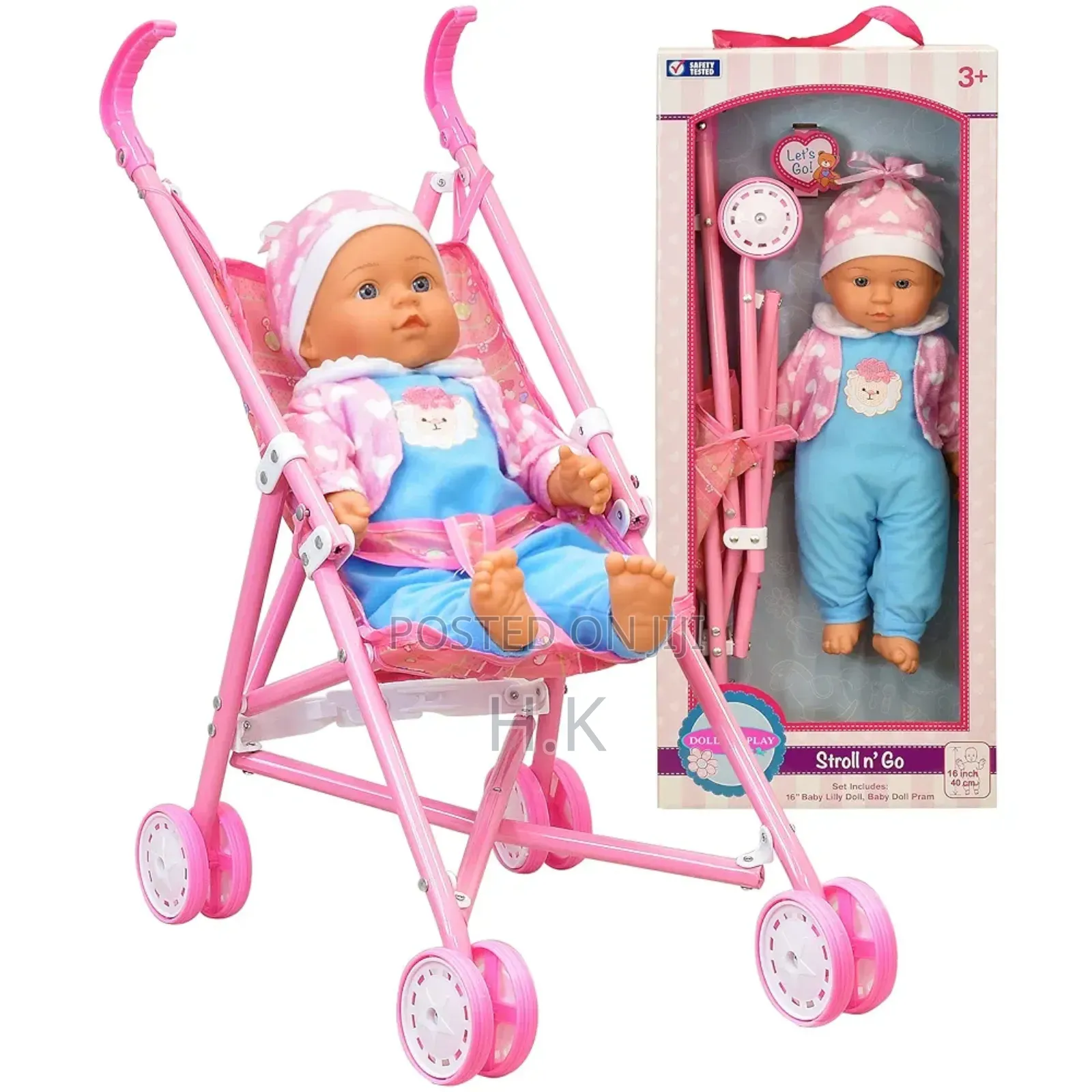 Toy Doll Stroller Set