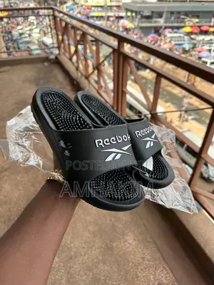 Classic Reebok Slides Designed for Massage and Comfort