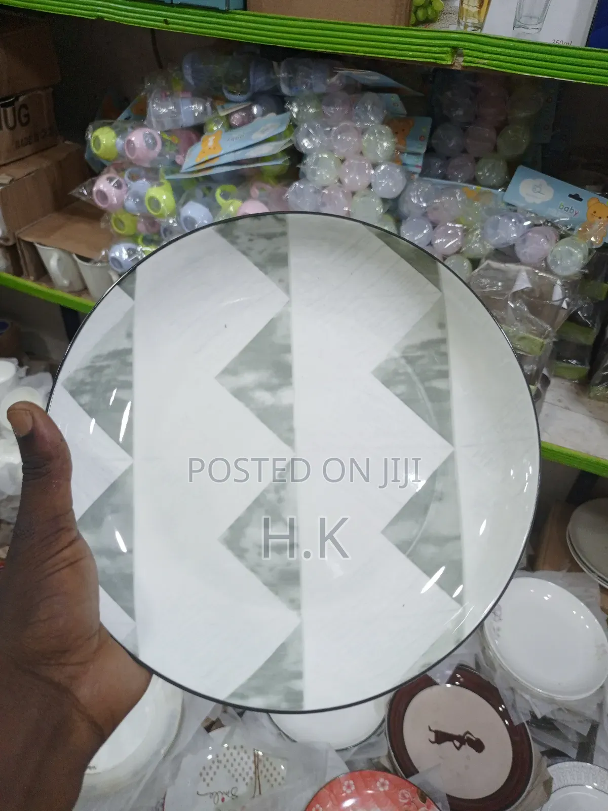 12pcs Round Ceramic Plates