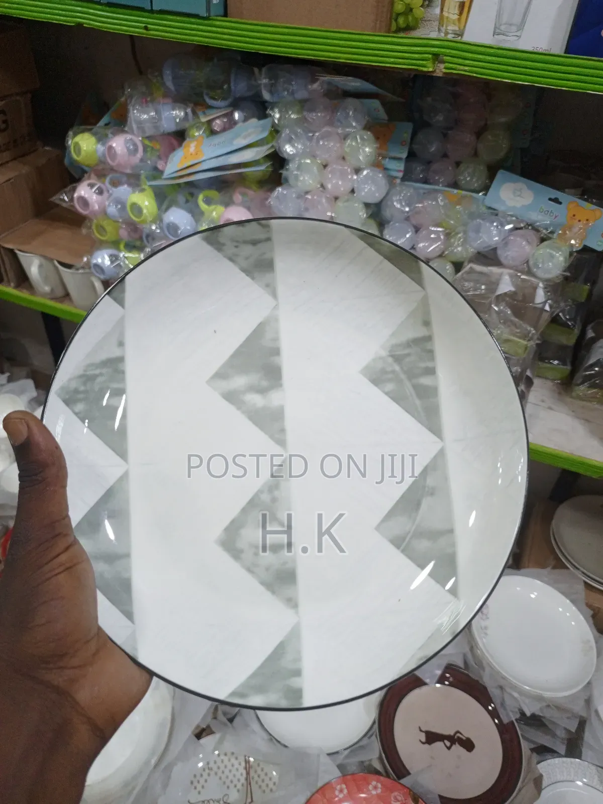 12pcs Round Ceramic Plates